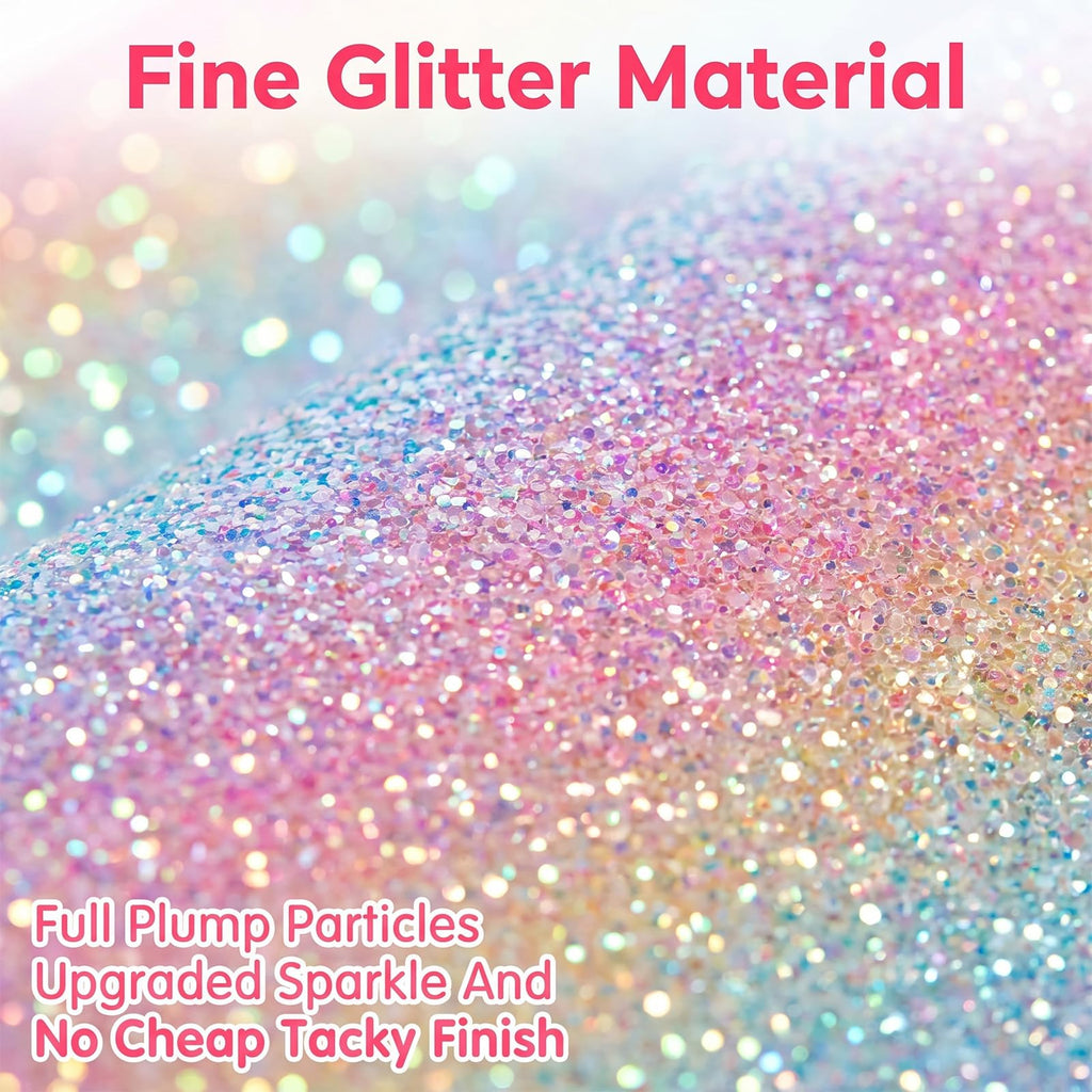 6PCS Fuse Beads Glitter Fabric Ironing Paper, 7.87 x 5.91 Inch Fuse Chunky Fabric Ironing Paper Reusable Chunky Sparkle IronPaper with PU Leather Easy to Iron Out Non-Porous for Bead Craft