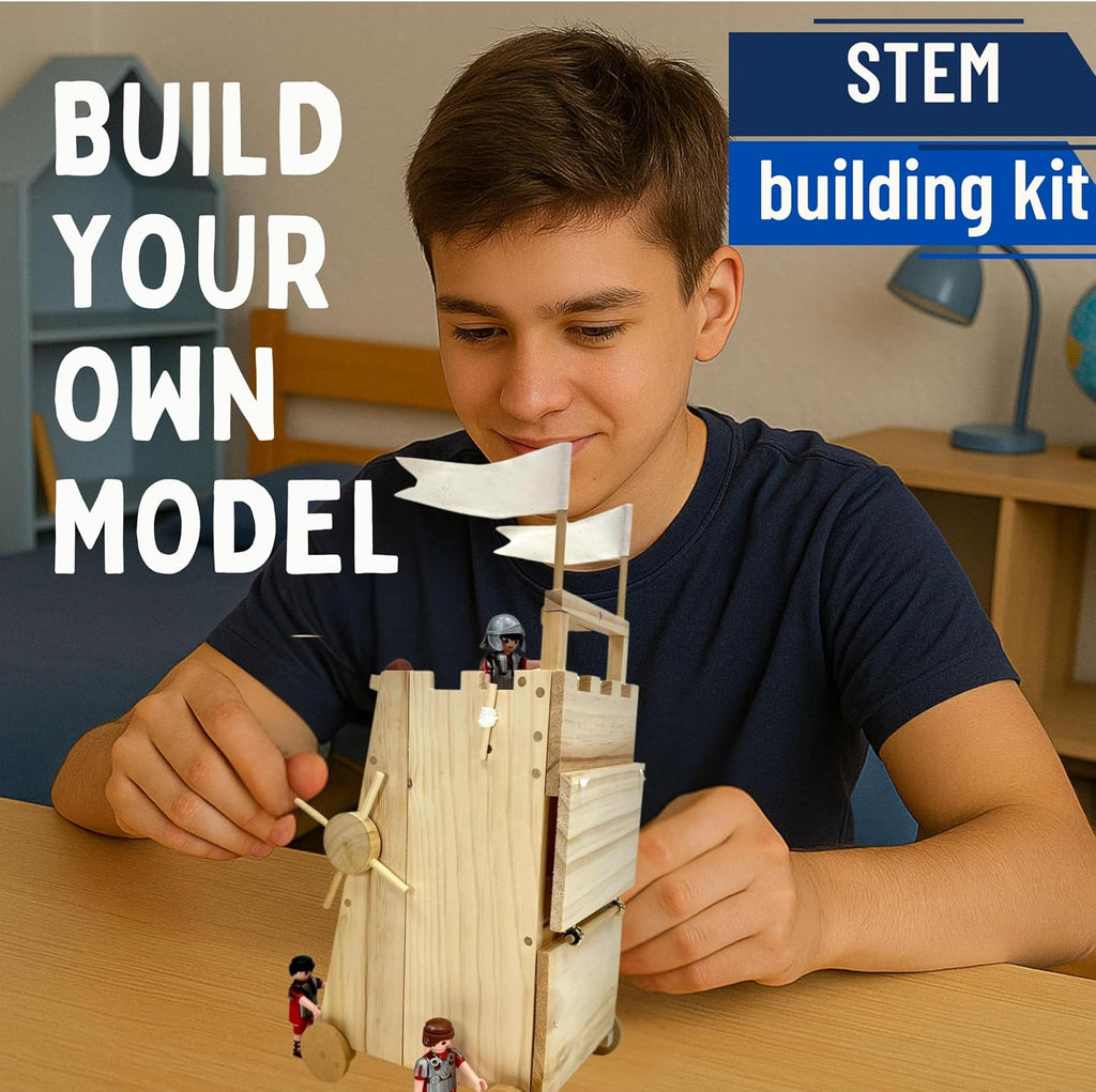 Pathfinders Medieval Siege Tower & Catapult Kit (Ages 14+)