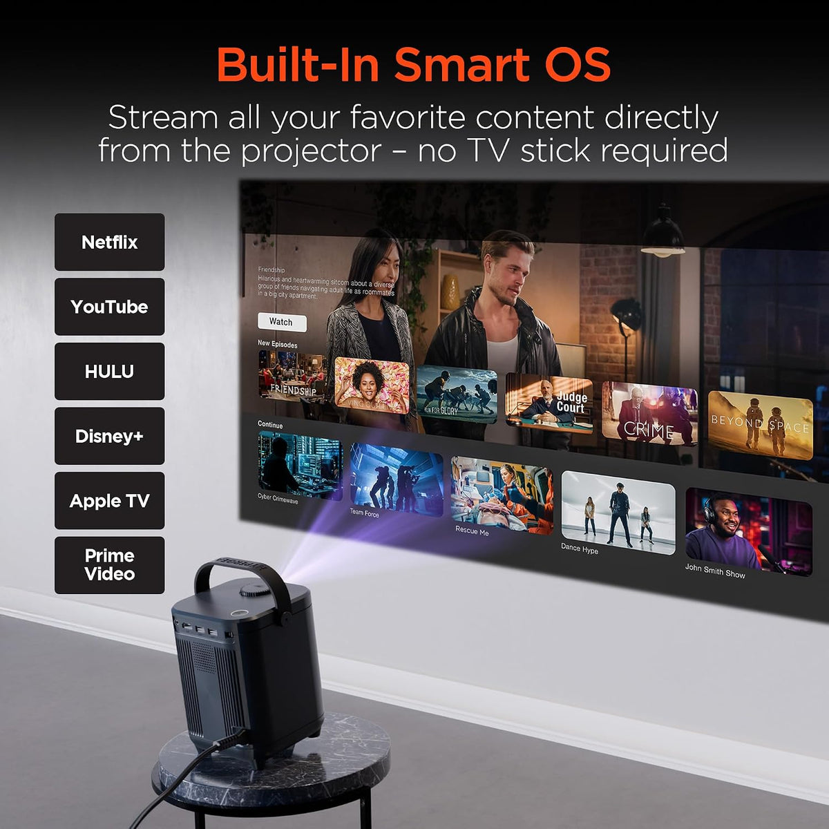 HyperGear CinéMini Portable Projector, 720p Display