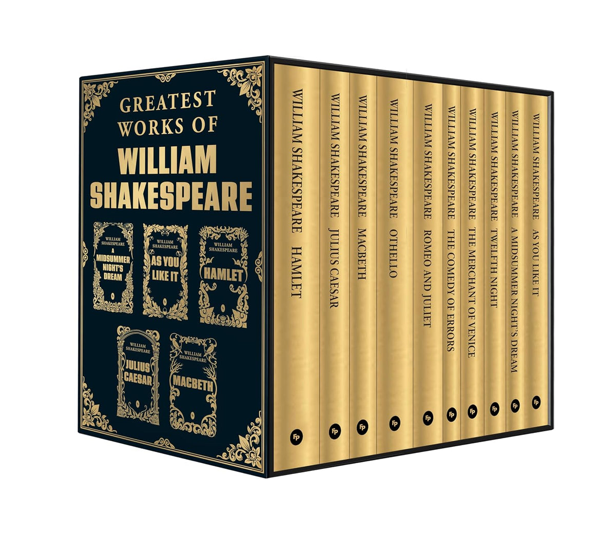 Greatest Works of William Shakespeare (Boxed Set of 10) - Hamlet / Othello / The Merchant of Venice / Macbeth / The Comedy of Errors / Romeo and Juliet /