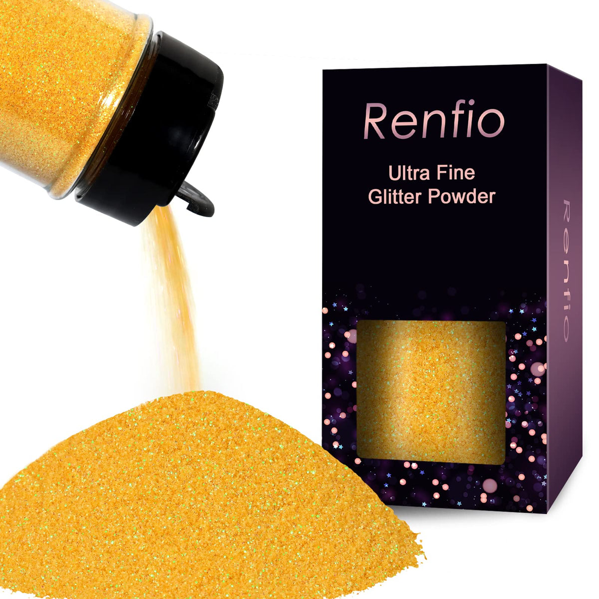 Renfio: Ultra Fine Glitter Powder, 2.11 oz (60g) – Metallic & Holographic