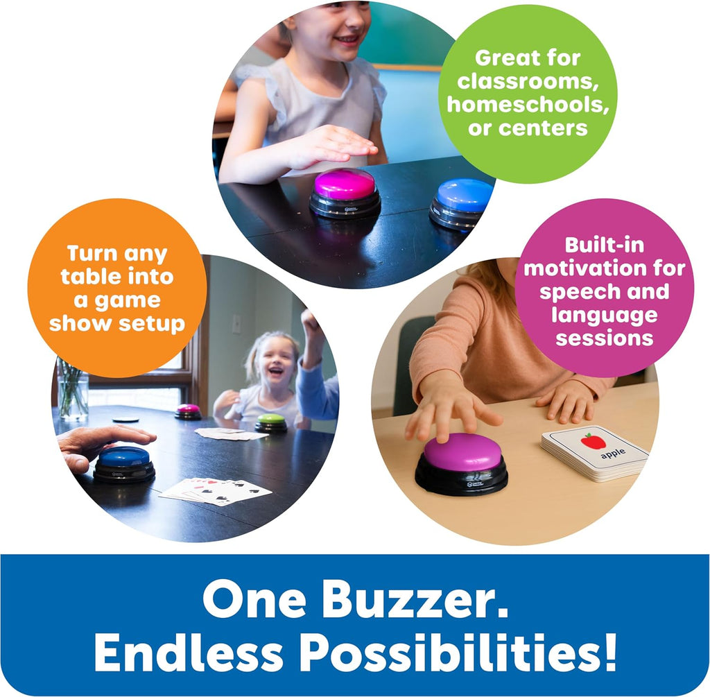 Learning Resources Original Answer Buzzers, Set of 4 (Multi-Age Learning)