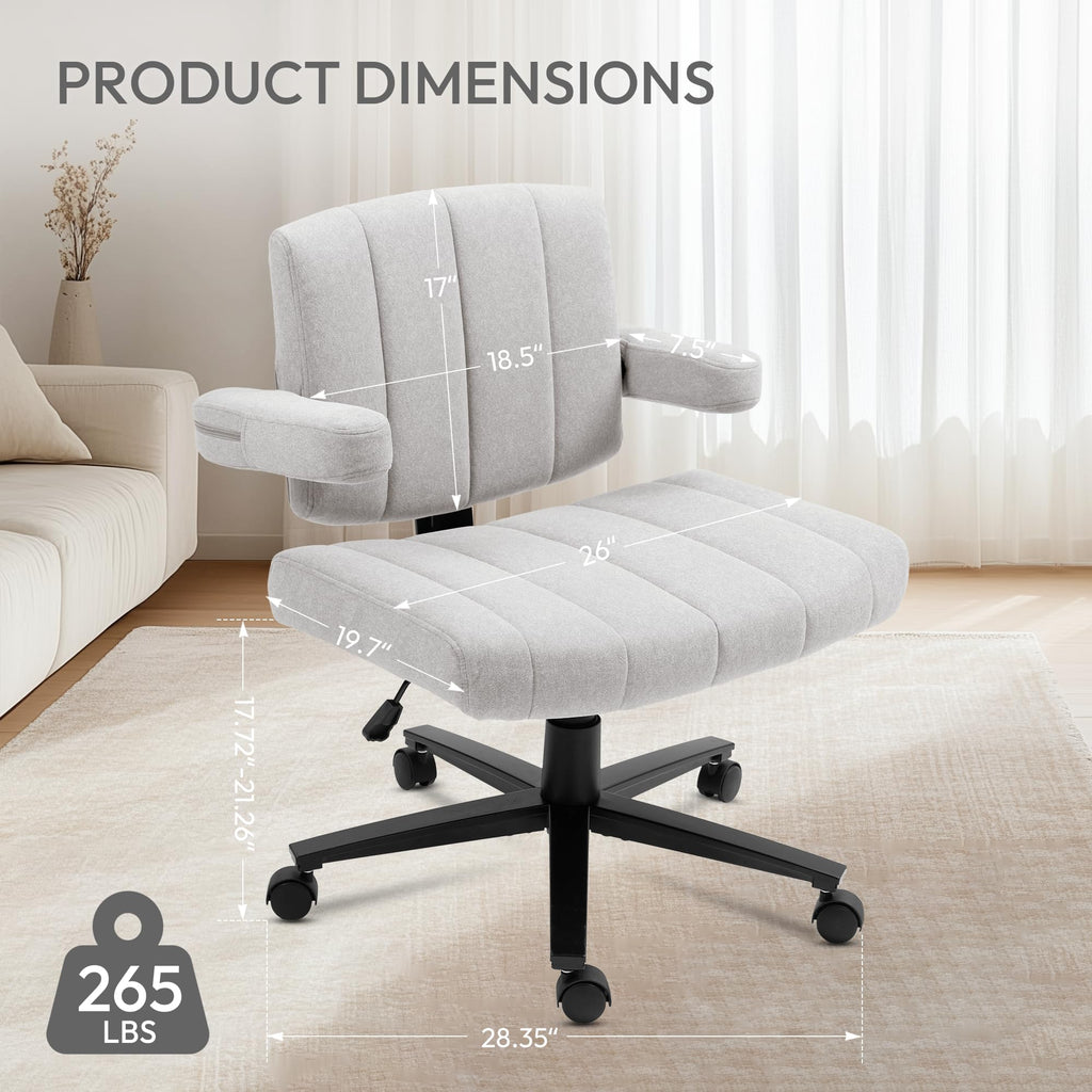 Vigosit Plush Cross-Legged Desk Chair (Multiple Colors)