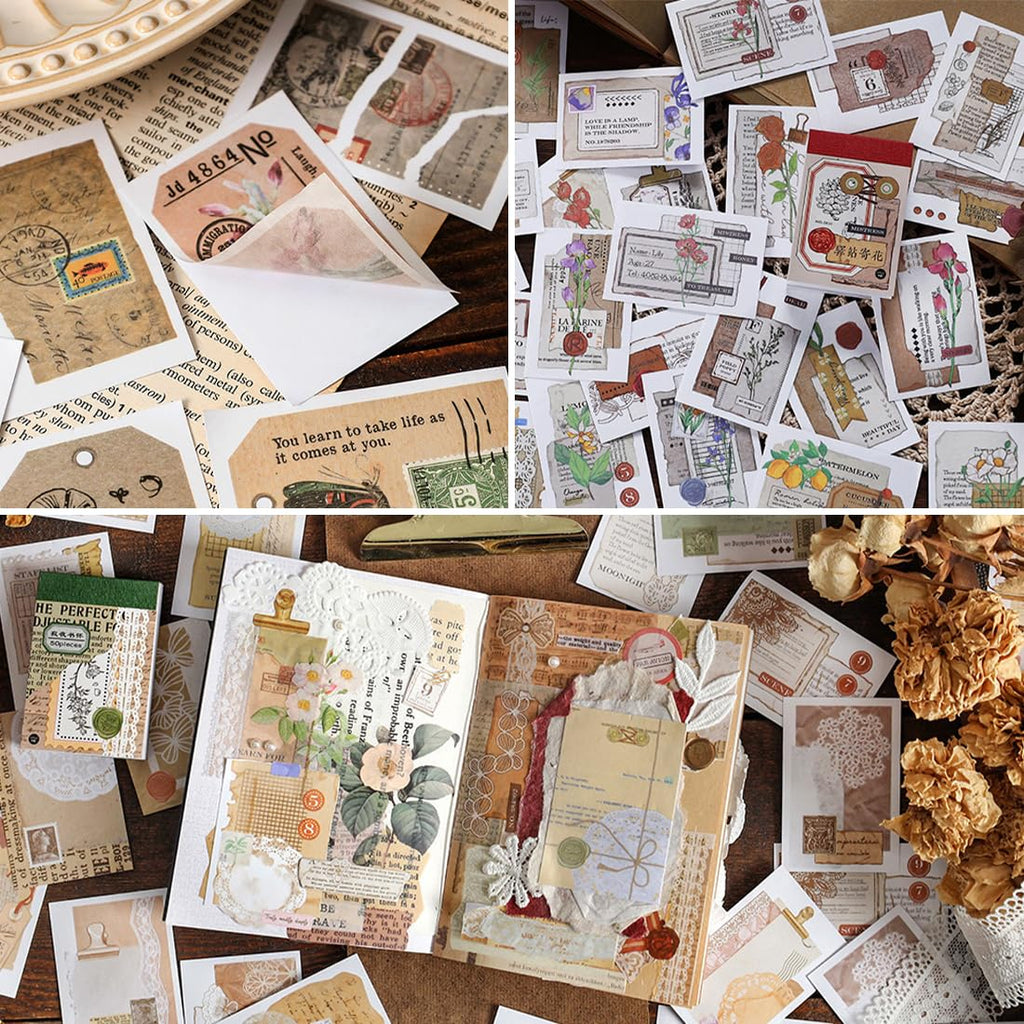 PRSTINCOL 2346PCS Quote Stickers,48 Sheets Scrapbook Supplies Kit Word Stickers for Journaling, Card Making, Vision Board Supplies for Adults Crafting