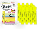 Sharpie Tank Highlighters, Chisel Tip, Fluorescent Yellow, 12 Count