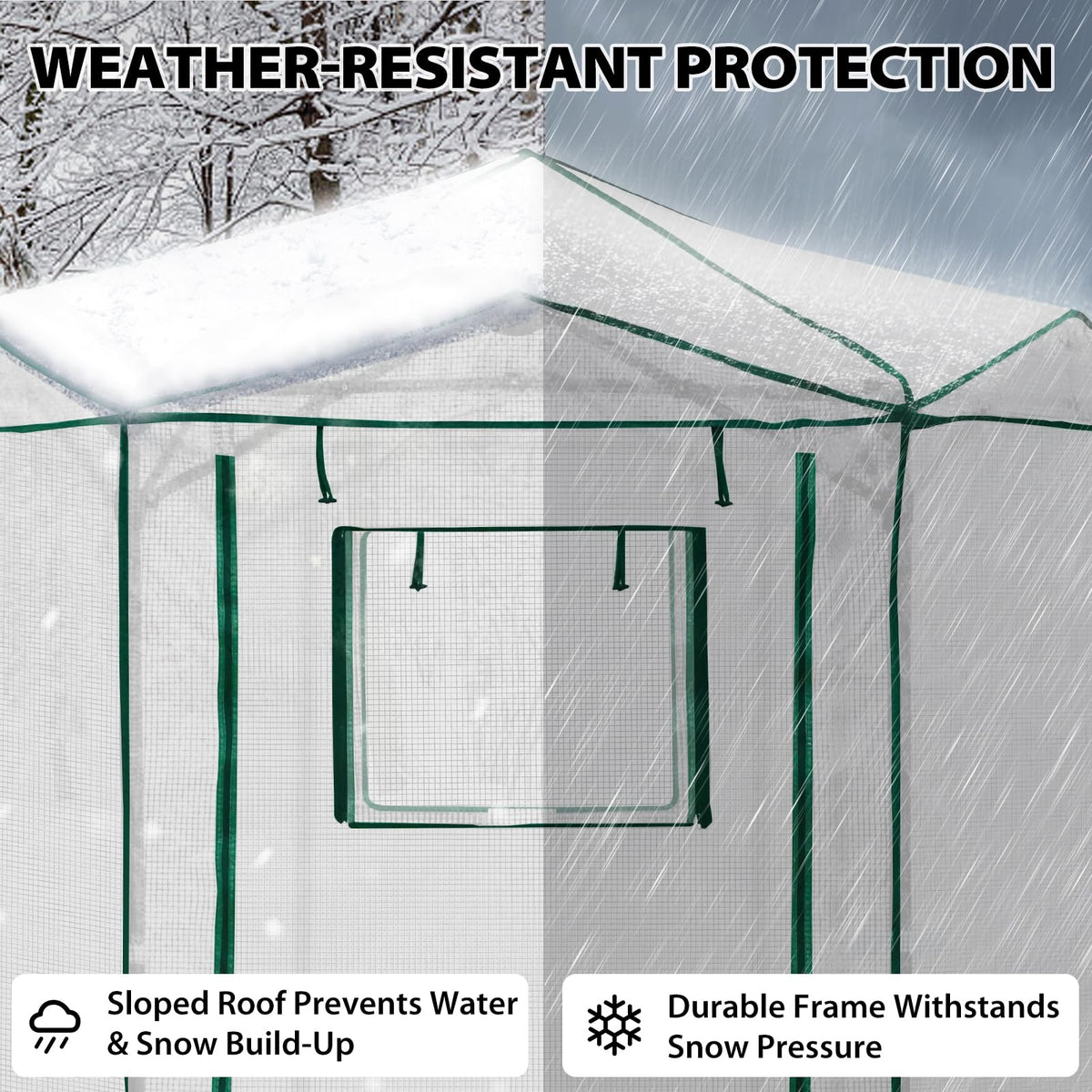 EAGLE PEAK Pop-Up Walk-In Greenhouse (Multiple Sizes)