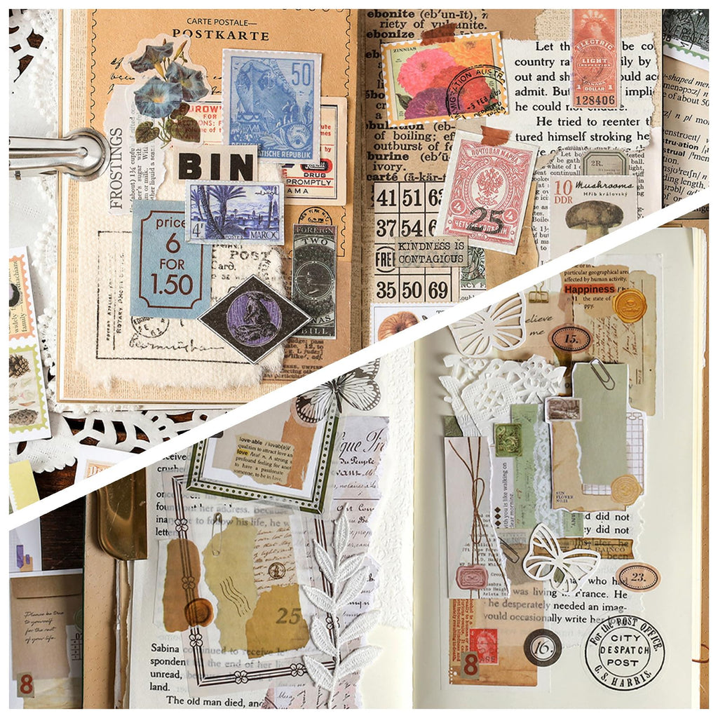 PRSTINCOL 2346PCS Quote Stickers,48 Sheets Scrapbook Supplies Kit Word Stickers for Journaling, Card Making, Vision Board Supplies for Adults Crafting