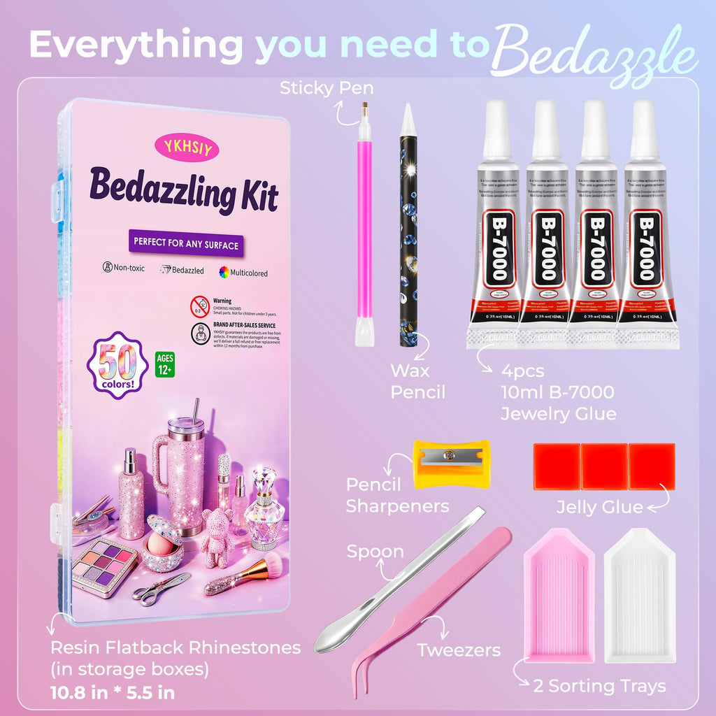 Bedazzling Kit 48000Pcs 60 Colors 3mm Resin Jelly Rhinestones - Diamond Art