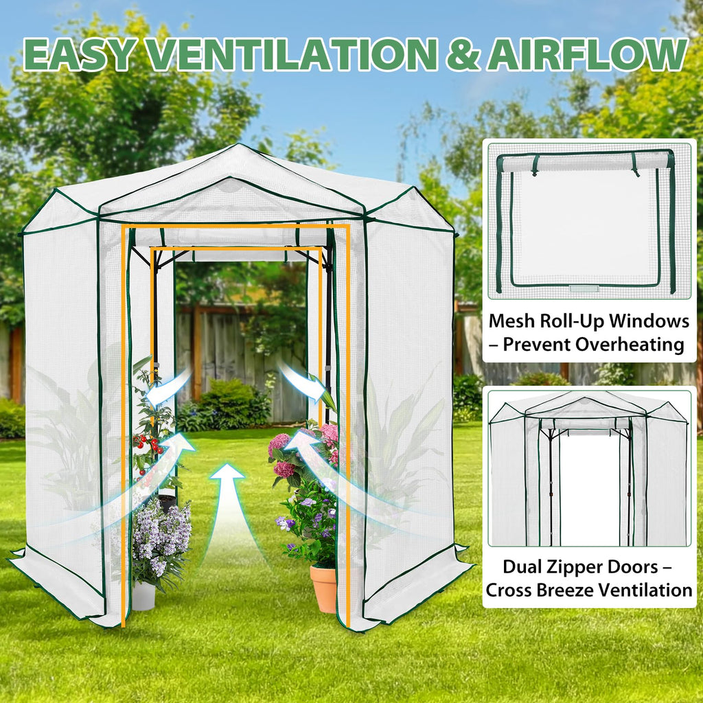 EAGLE PEAK Pop-Up Walk-In Greenhouse (Multiple Sizes)