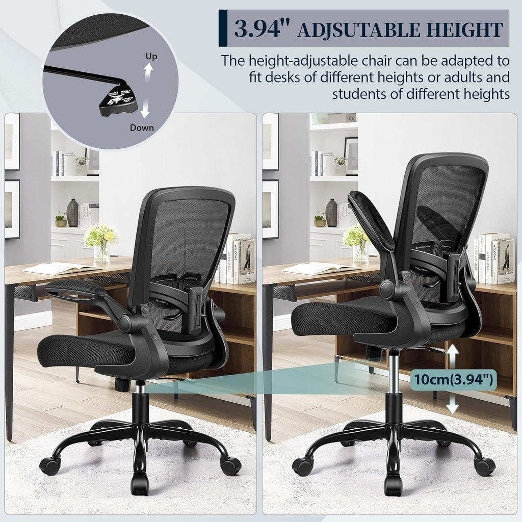 FelixKing Office Chair, Ergonomic Comfy Desk Chair with Flip-up Armrests