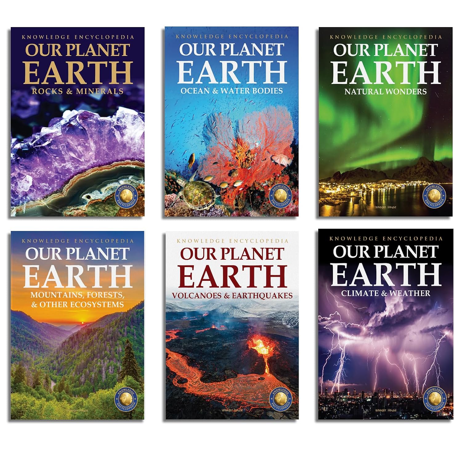 Wonder House Books: Knowledge Encyclopedia Our Planet Earth — Collection of 6 Books (Ages 7+)