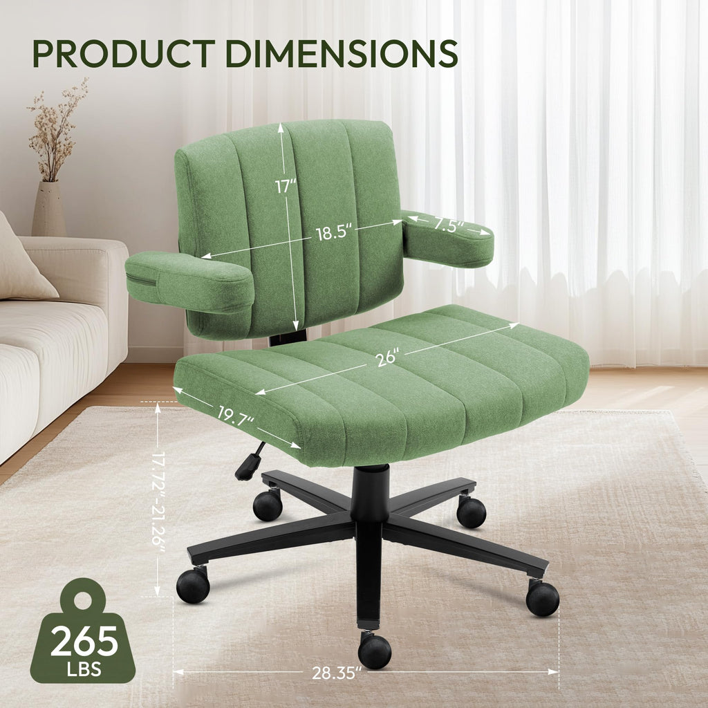 Vigosit Plush Cross-Legged Desk Chair (Multiple Colors)