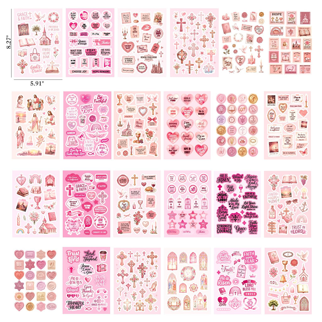 750 Pcs Stickers for Scrapbooking,Christmas Self-Adhesive Scrapbook Sticker