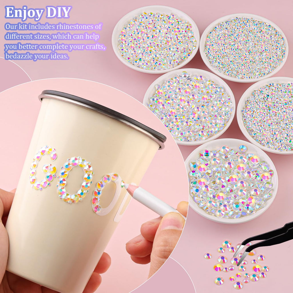 Bedazzling Kit 50000Pcs 3mm Jelly Rhinestones - Diamond Art