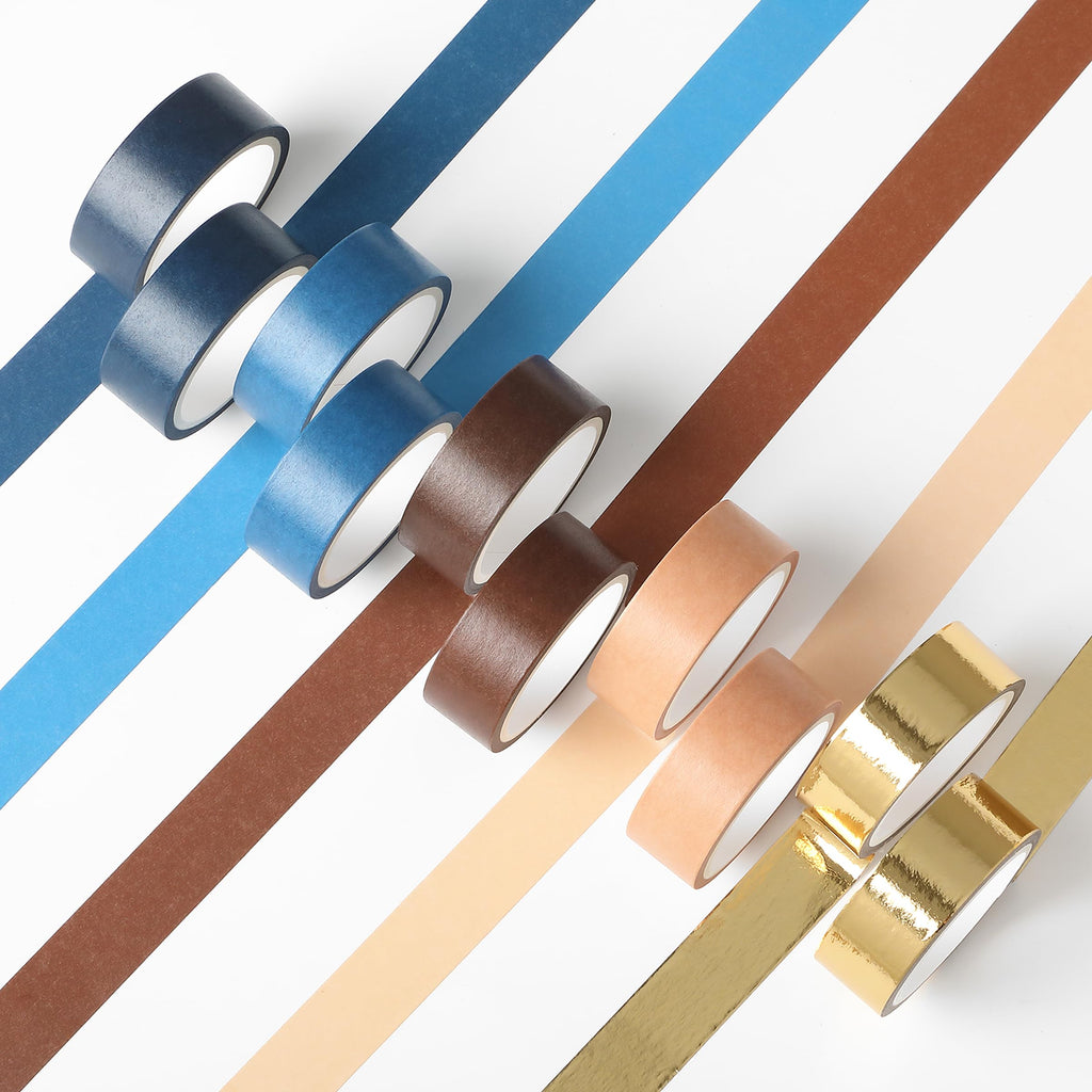Mr. Pen- Washi Tape Set, 10 Rolls, 5.5 Yards/Roll