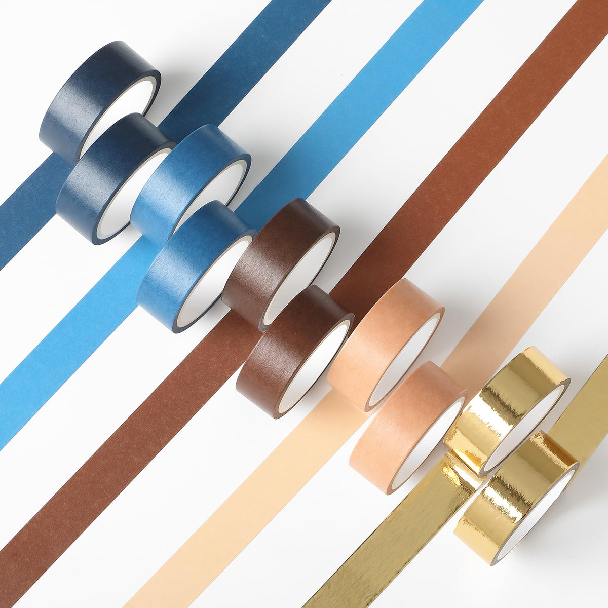 Mr. Pen- Washi Tape Set, 10 Rolls, 5.5 Yards/Roll