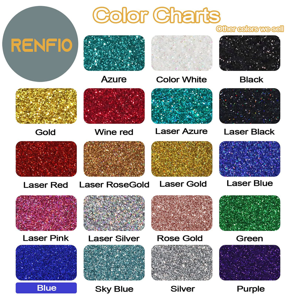 Renfio: Ultra Fine Glitter Powder, 2.11 oz (60g) – Metallic & Holographic