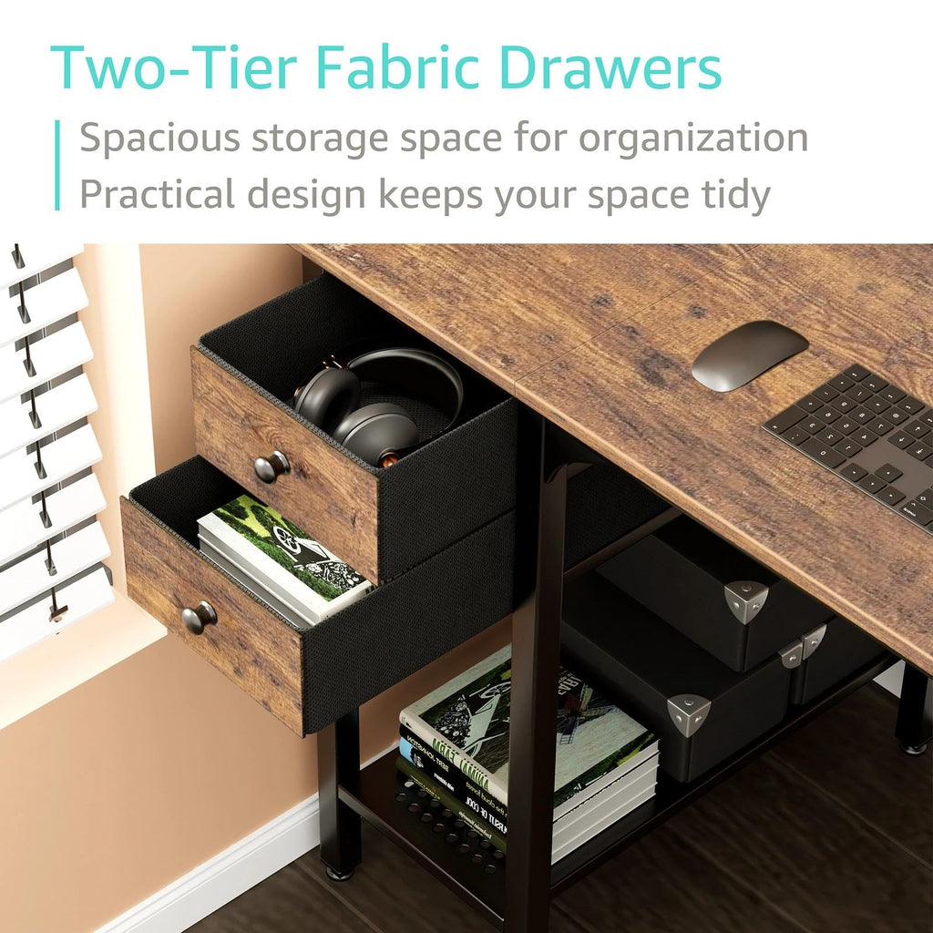 Lufeiya 40-Inch Student Desk with Drawers