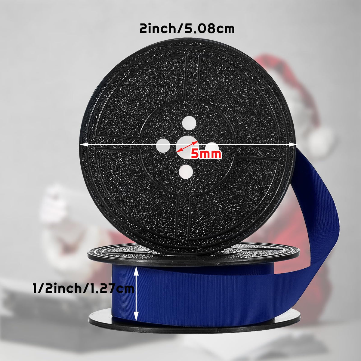Tenare 4 Pairs Universal Typewriter Ribbon, Calculator Ribbon, Red, Black