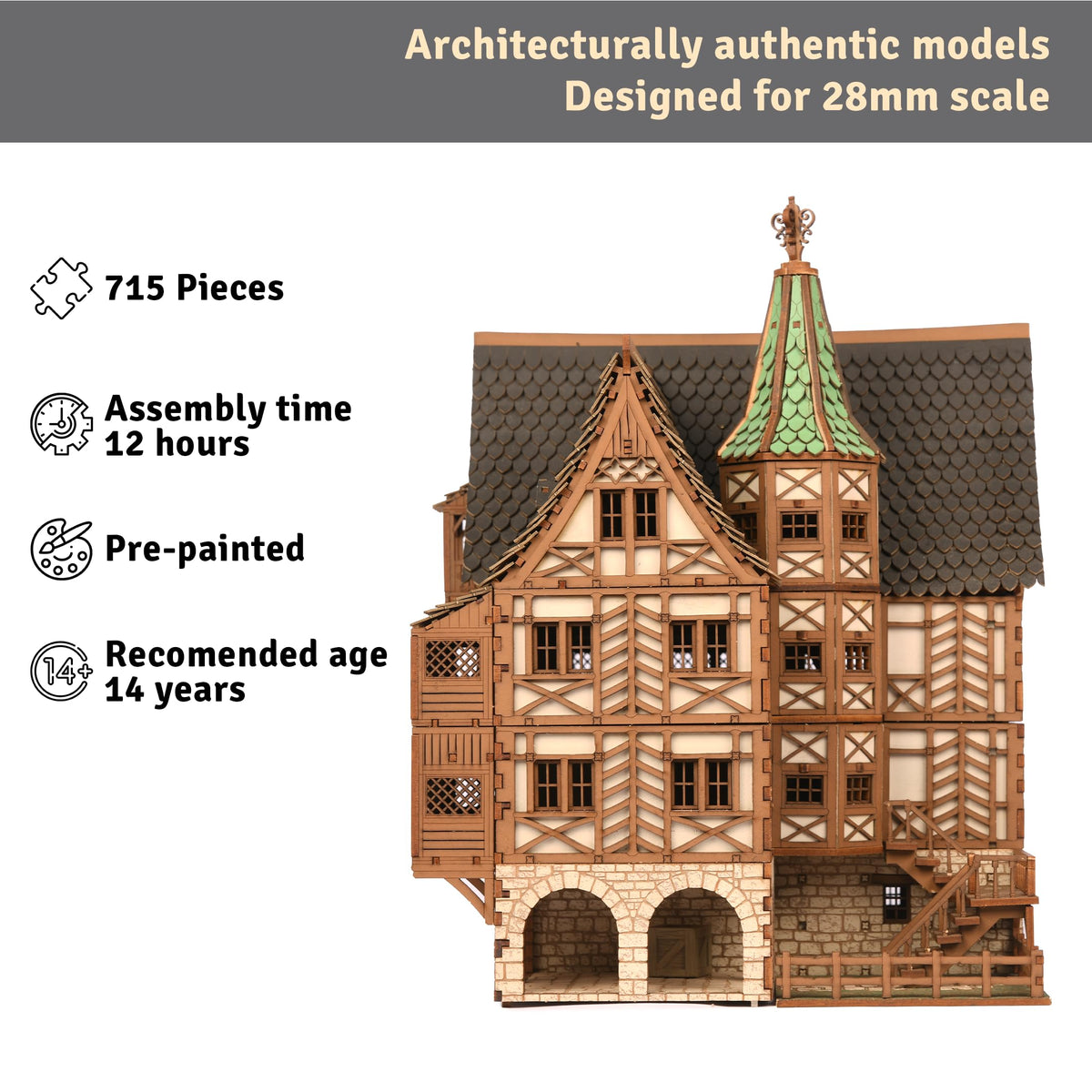I BUILT IT Medieval Building Model Kits (Select Model)