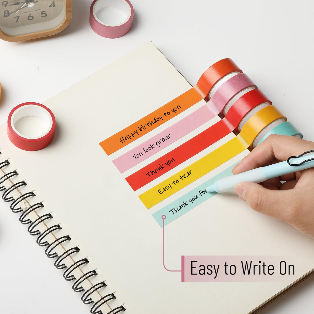 Mr. Pen- Washi Tape Set, 10 Rolls, 5.5 Yards/Roll