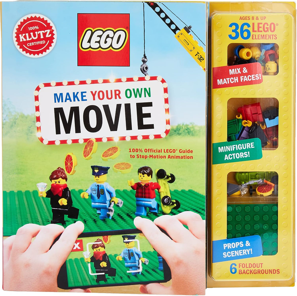 Klutz: LEGO Make Your Own Movie Stop-Motion Kit (Ages 8+)
