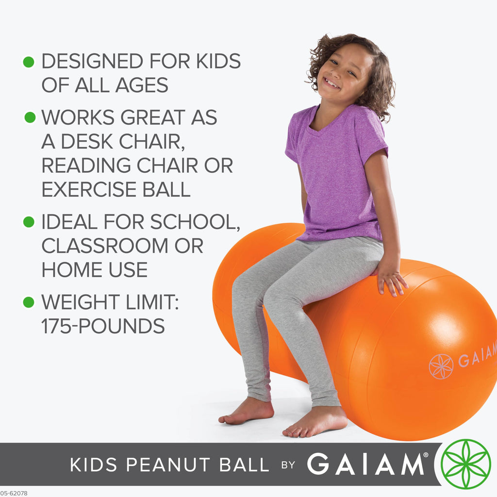 Gaiam Kids Peanut Ball Chair, Flexible Seating for Classroom