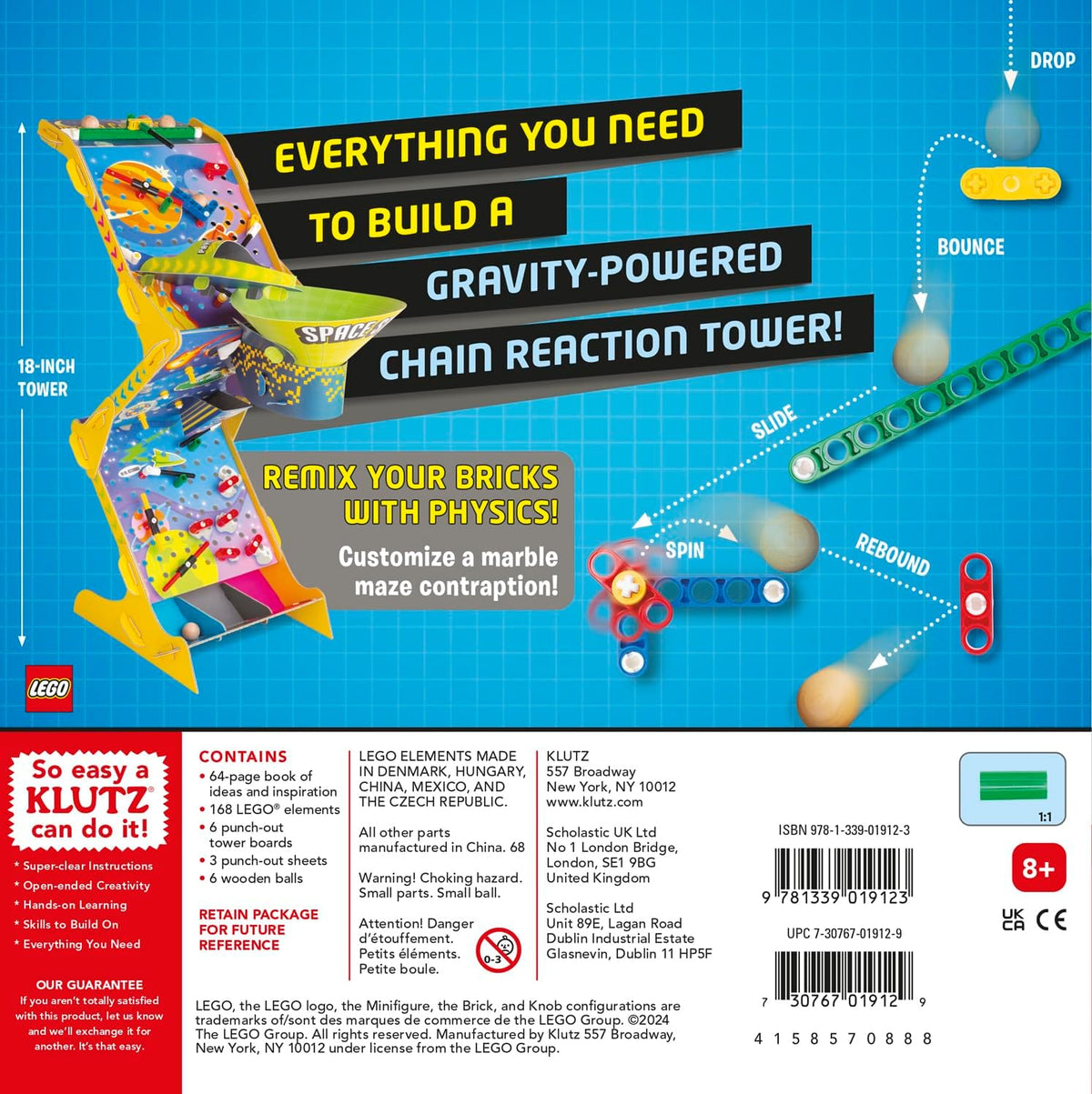 Klutz: LEGO Gravity Drop Physics Activity Kit (Ages 8+)