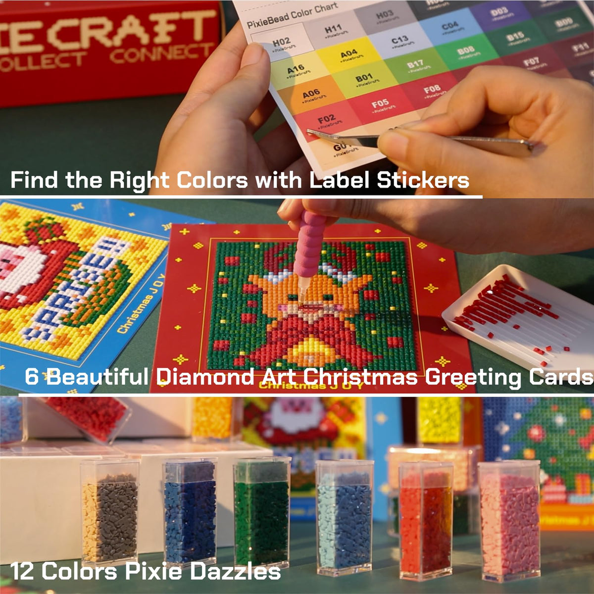 120,000 2.6mm Fuse Beads Kit, 120 Colors PixieBeads 131 pcs with Storage, Pegboards, Iron, Tweezers, Trays, Bead Pen, Mats, Pixel Art Craft Kits for Adults, Teens (All in One)