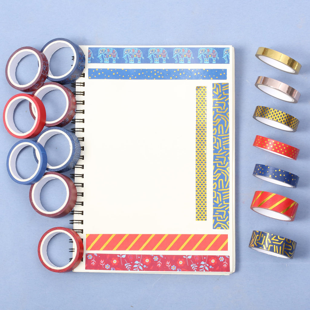 Mr. Pen- Washi Tape Set, 21 Rolls, Assorted Sizes, Floral