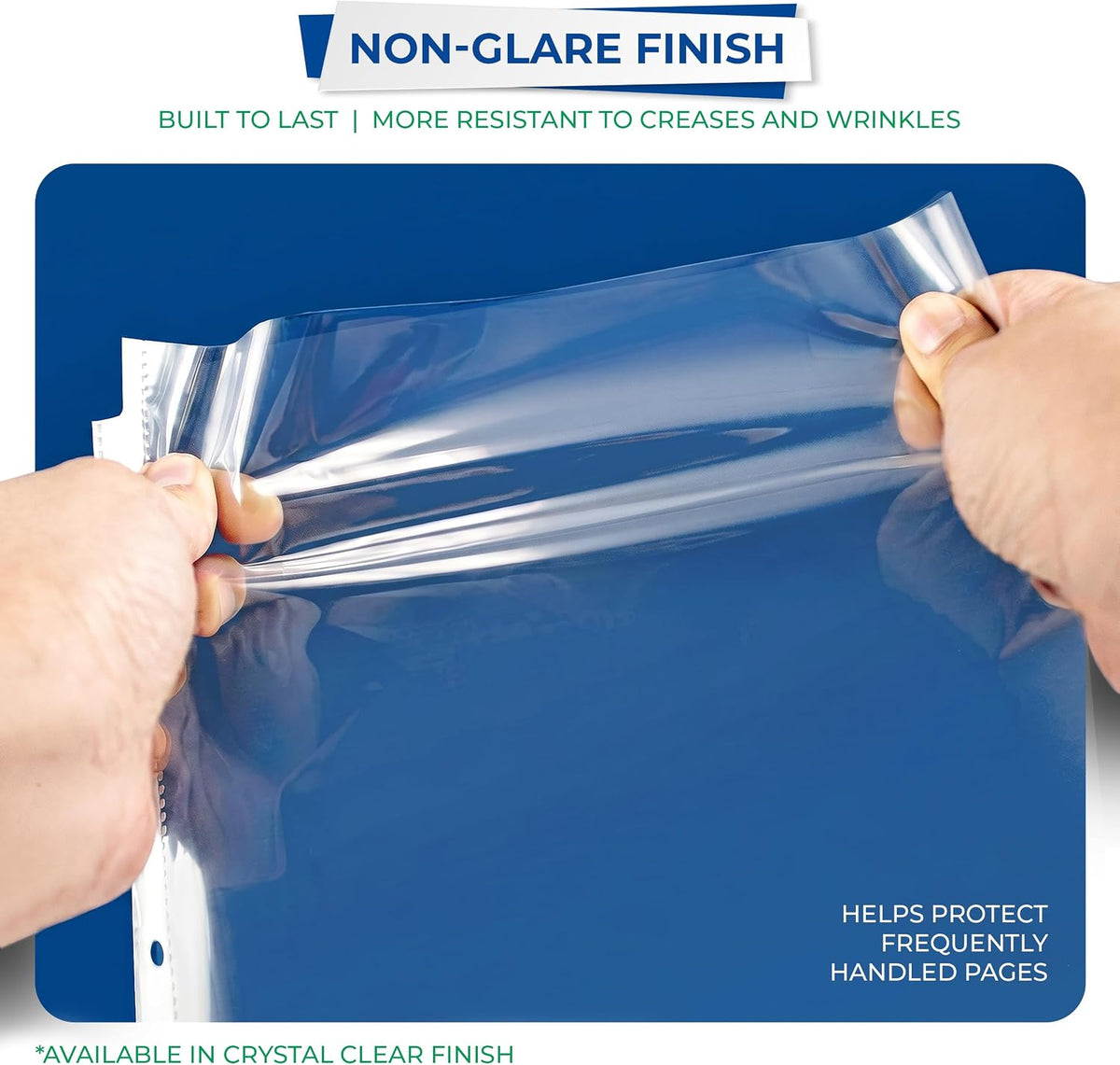 Samsill 200 Pack Heavy Duty Sheet Protectors, Non-Glare, 8.5x11 Inch Page Protectors for 3 Ring Binder, Letter Size Protectors, Reinforced Holes, Non-Glare Protector, Top Loading, Acid Free