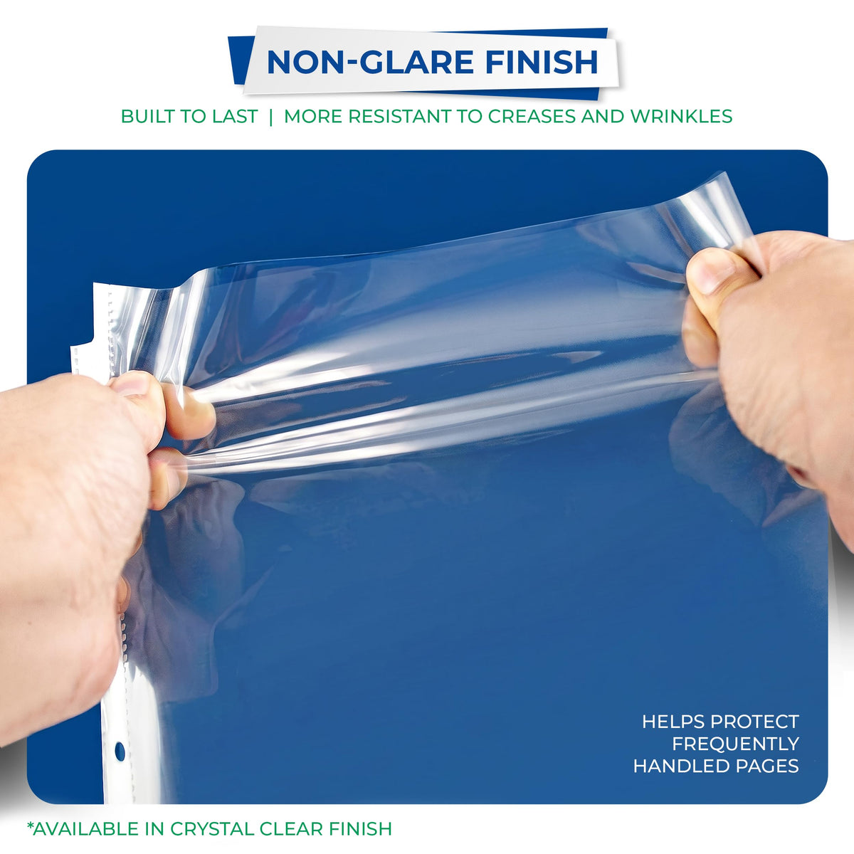 Samsill 200 Pack Heavy Duty Sheet Protectors, Non-Glare, 8.5x11 Inch Page Protectors for 3 Ring Binder, Letter Size Protectors, Reinforced Holes, Non-Glare Protector, Top Loading, Acid Free