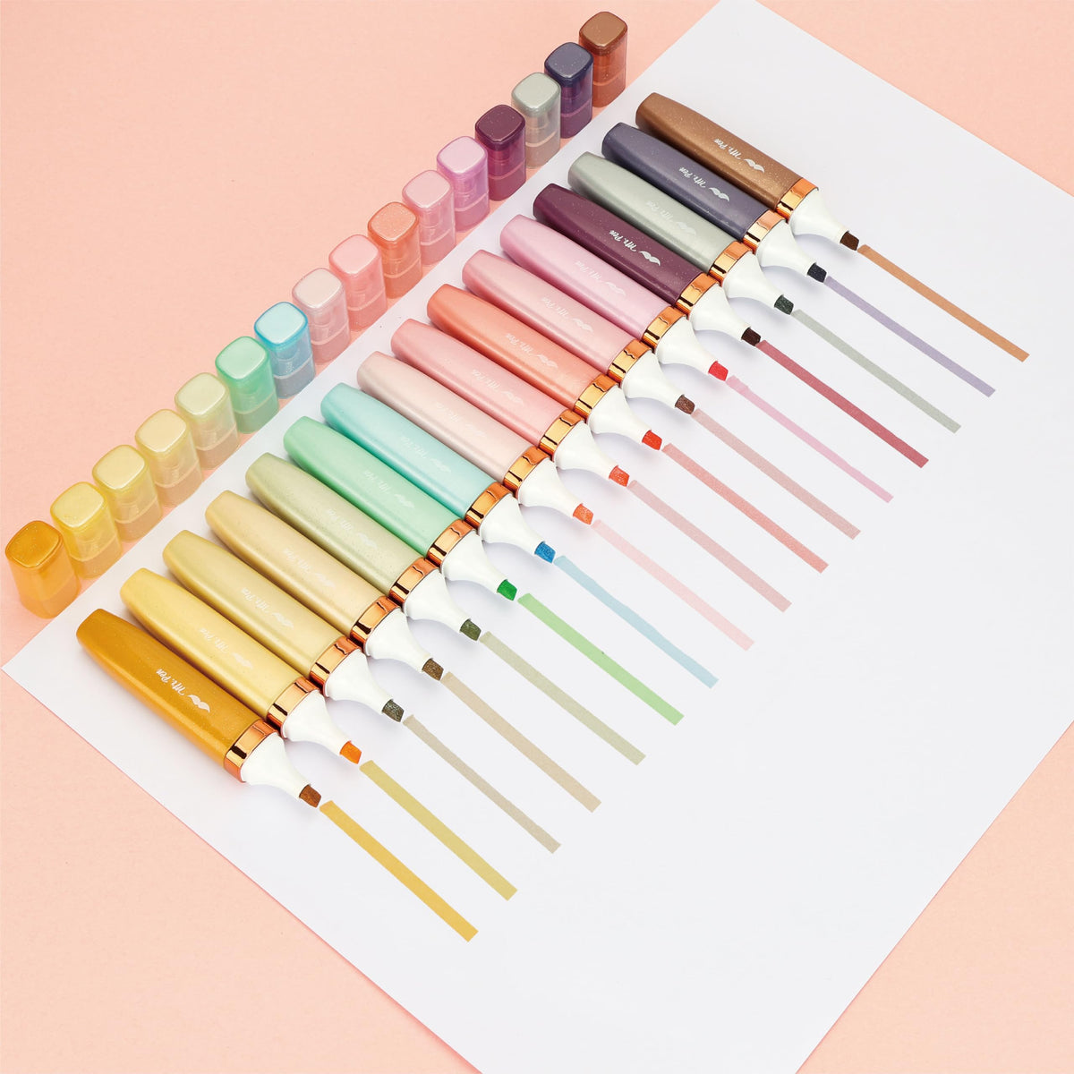 Mr. Pen- Glitter Highlighters, 8 Pack, Pastel & Metallic Colors