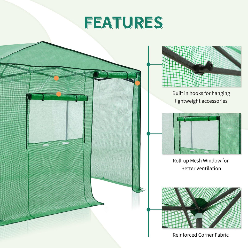 EAGLE PEAK Pop-Up Walk-In Greenhouse (Multiple Sizes)
