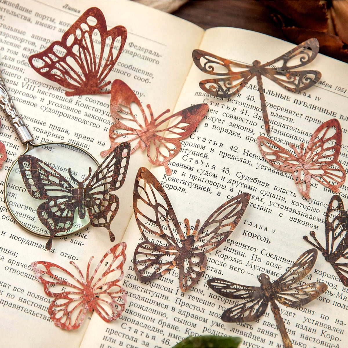 60PCS Twilight Forest Washi Stickers, Mystical Woodland Scenes for Journals, Scrapbooking, DIY Crafts and Gift Wrapping