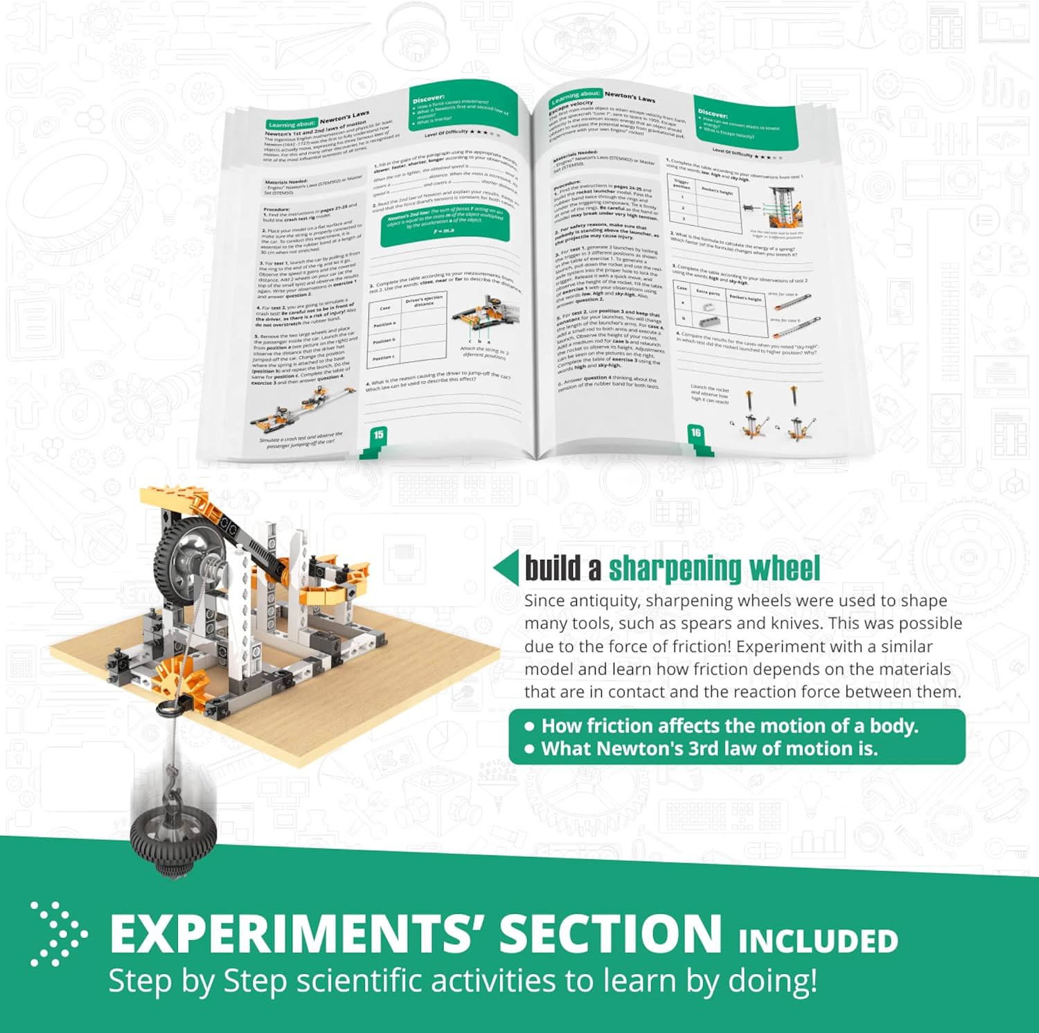 Physics Laws — Inertia, Friction & Circular Motion Engineering Kit (Ages 9+)