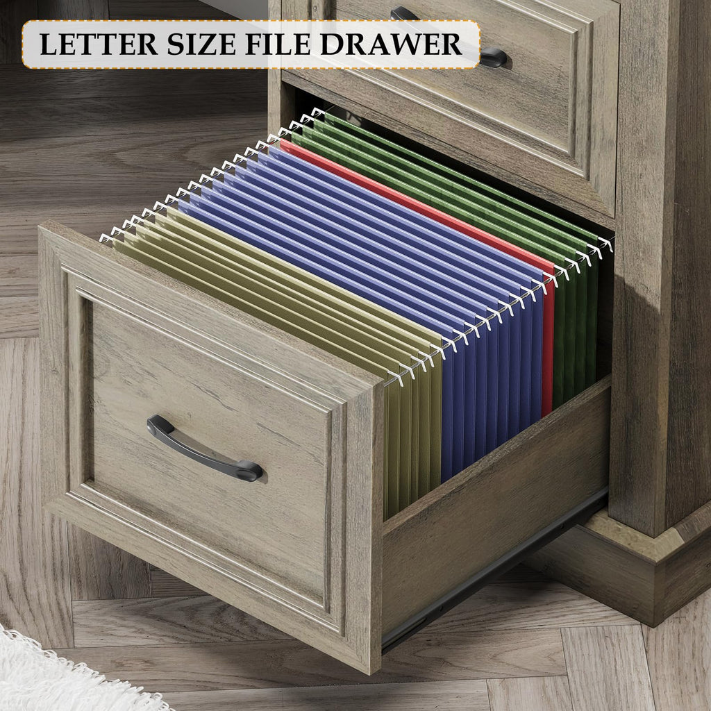 Vabches 47-Inch Student Desk with Drawers