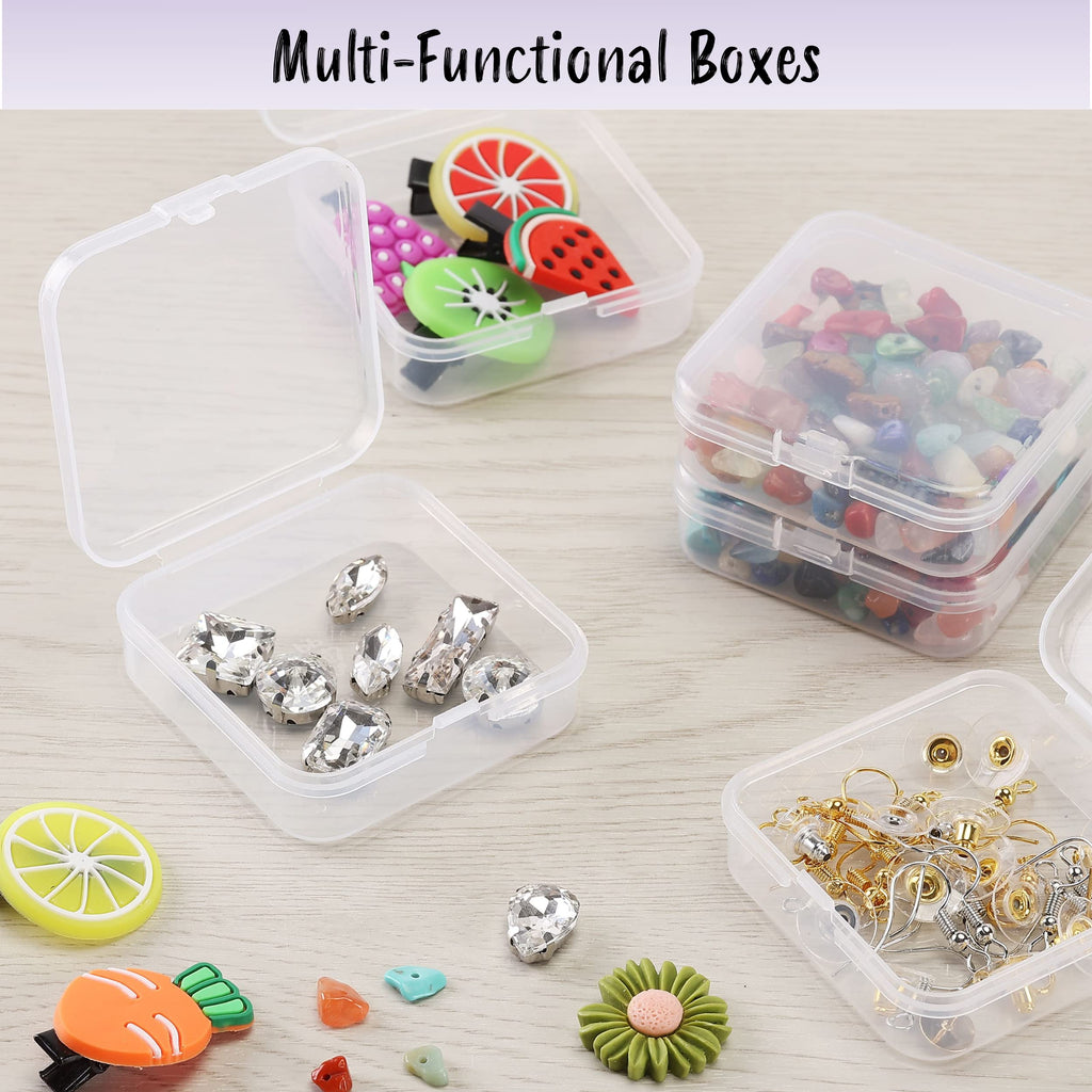 Mr. Pen- Bead Storage Containers, 28 Grids, 2 Pack, Clear White