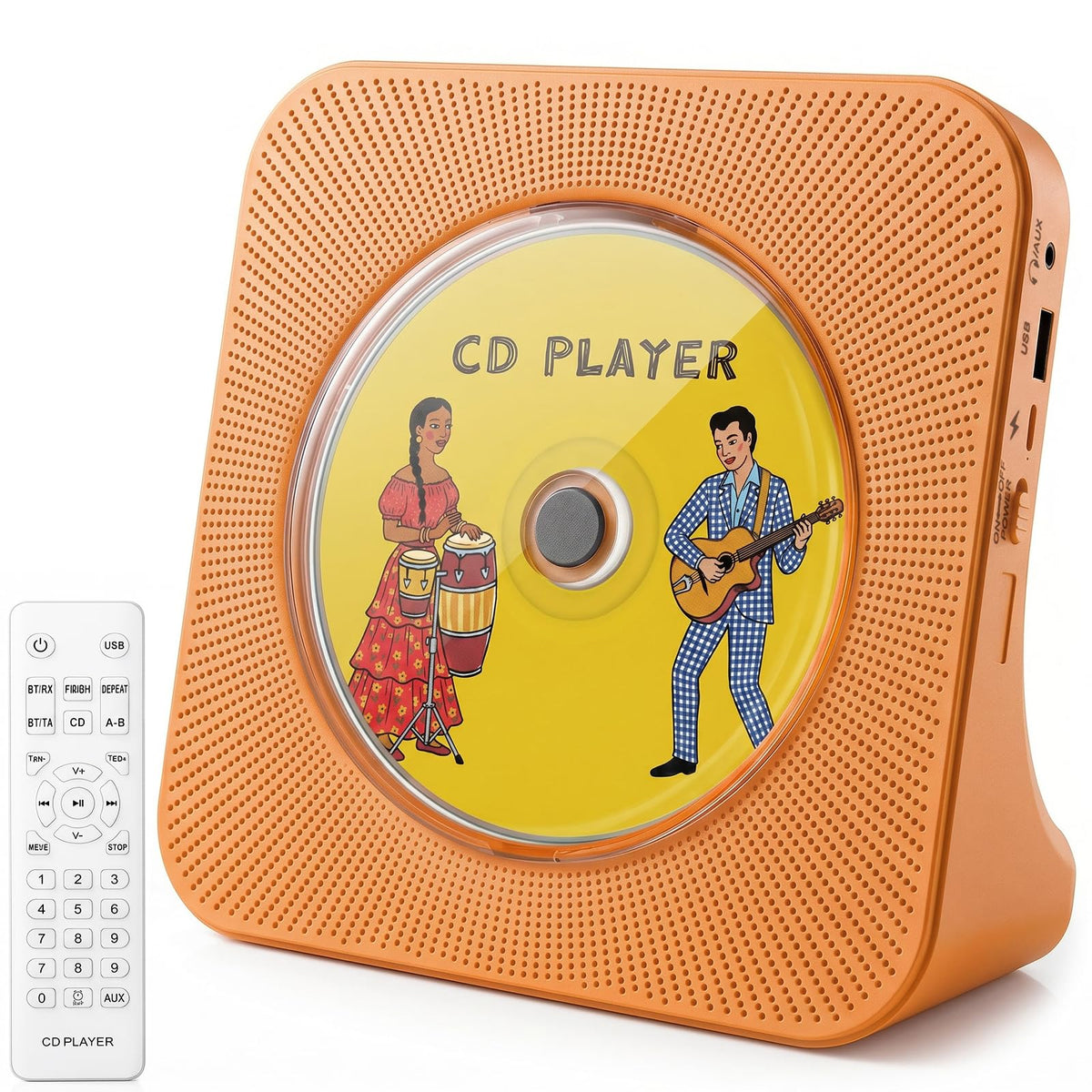 Gueray KC906 Desktop Bluetooth CD Player for Learning (K–12)