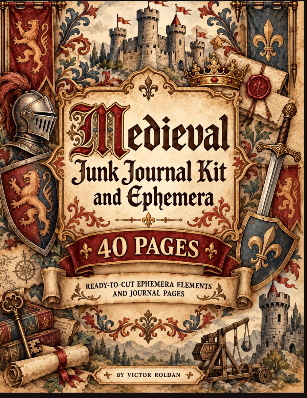 Medieval Junk Journal Kit & Ephemera Book