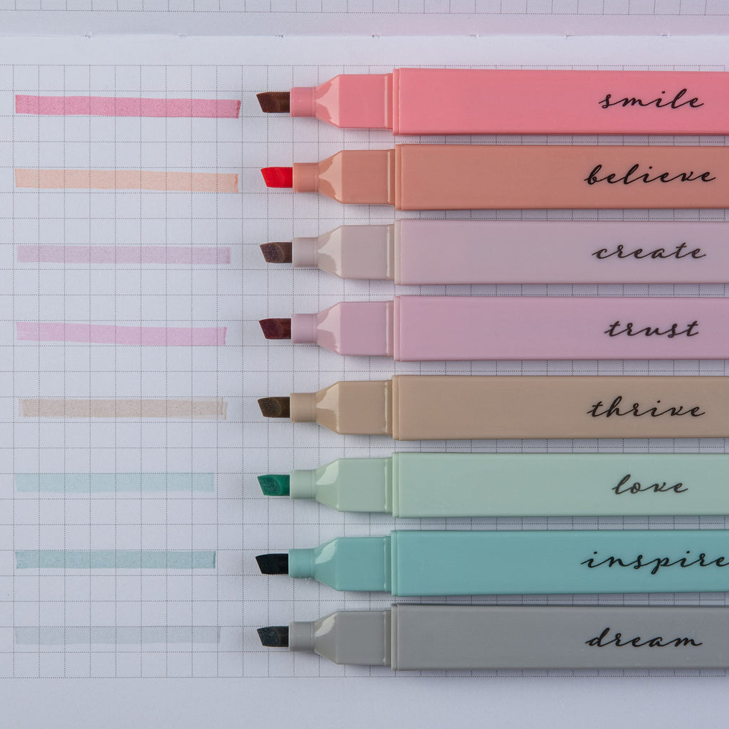 DIVERSEBEE Bible Highlighters with Soft Chisel Tip, No Bleed (Pastel)