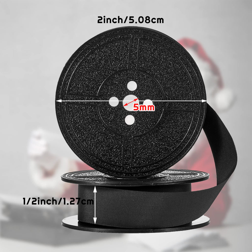 Tenare 4 Pairs Universal Typewriter Ribbon, Calculator Ribbon, Red, Black