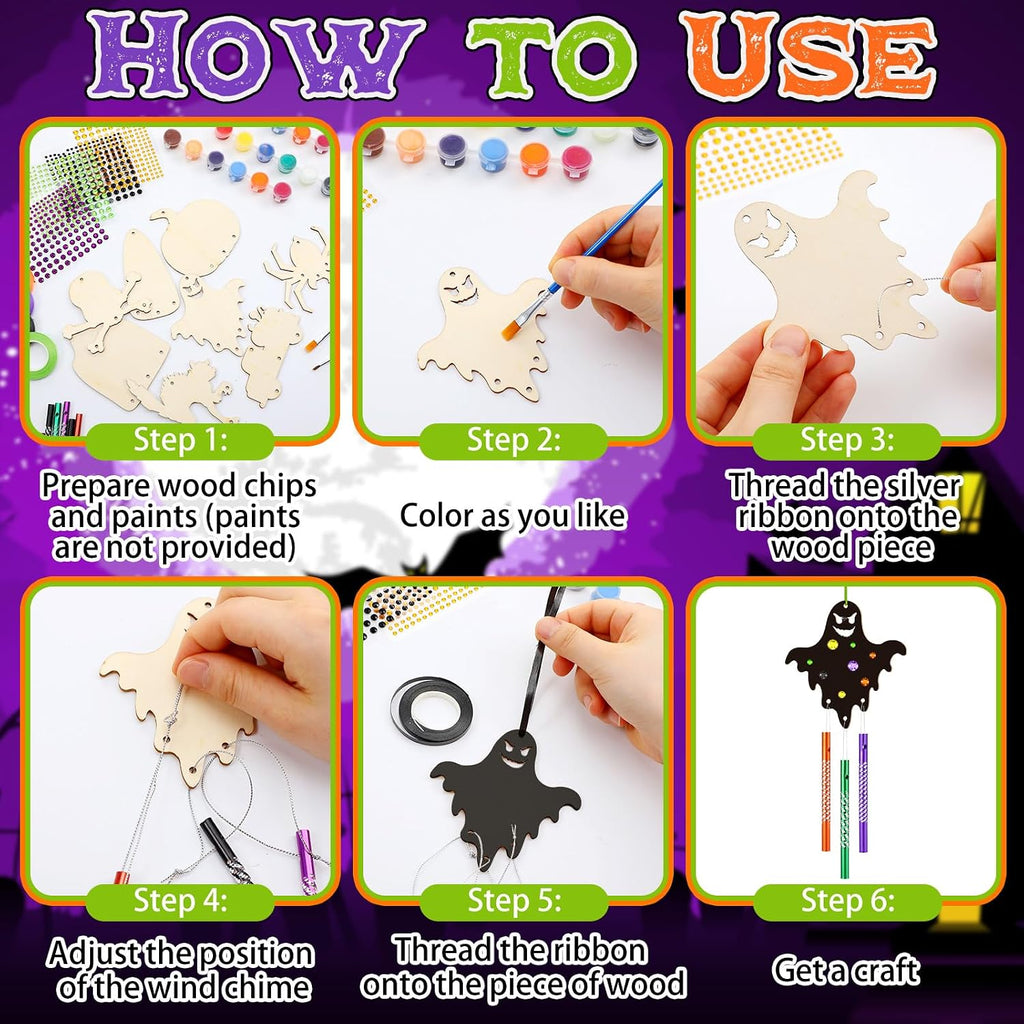 Halloween Wind Chime DIY Craft Kit — 128 Pieces