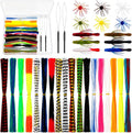 Thiccywoov Silicone Skirt Legs Fly Tying Material with Threader Tools