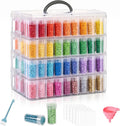 Diamond Art Storage Organizer, 200 Jars, 4-Tier Stackable Case