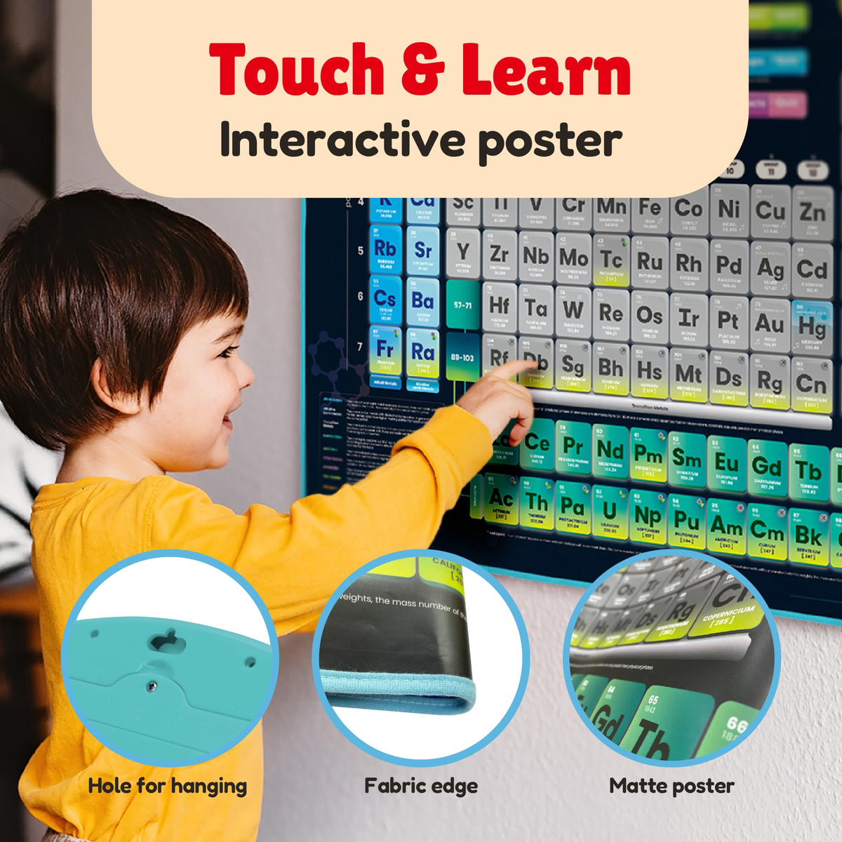 BEST LEARNING i-Poster My World - Interactive Talking World Map for Kids