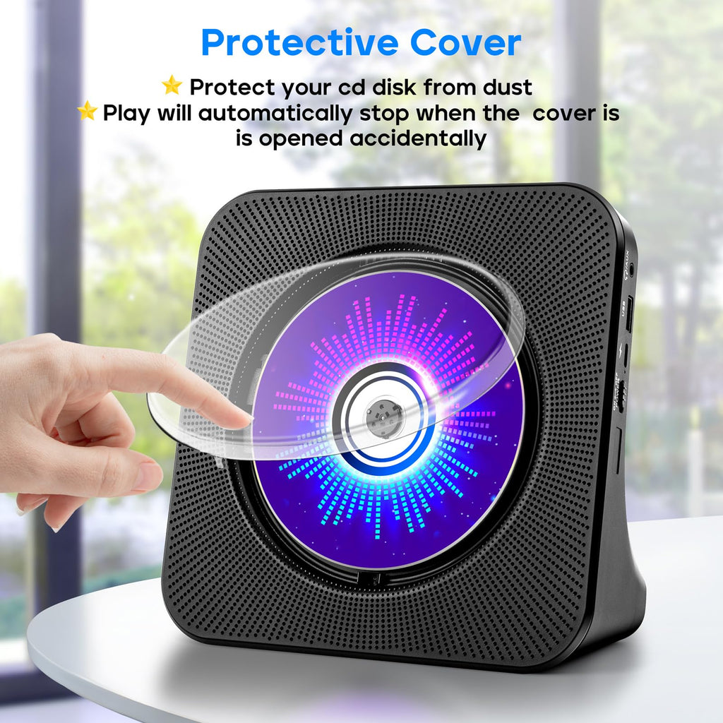 ROADOM KC607 Rechargeable Bluetooth CD Player for Learning (K–12)