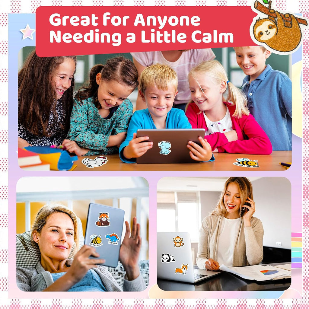 36 PCS Calm Strips for Anxiety Sensory Stickers - Fidget Stickers with Rough Texture - Adhesive Tactile Sensory Strips Anxiety Relief Items for Students, Adults