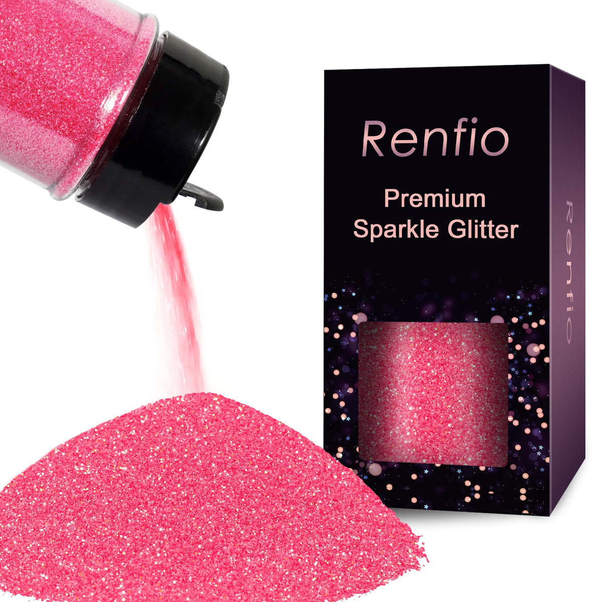 Renfio: Ultra Fine Glitter Powder, 2.11 oz (60g) – Metallic & Holographic