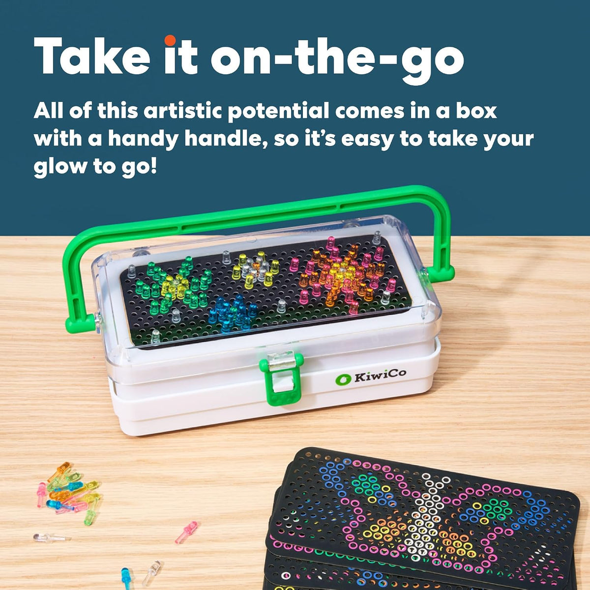 KiwiCo Pixel Art Lightbox Kit for Kids Ages 5-8 - Arts & Crafts DIY Gift